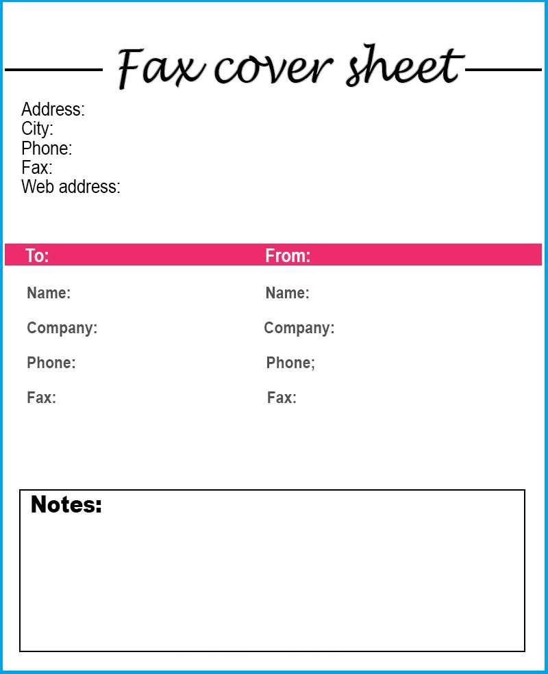 Free Google Docs Fax Cover Sheet Template – Sample & Examples